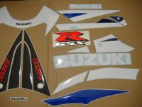 Suzuki GSX-R 750 2003 - Blue/White Version - Decalset