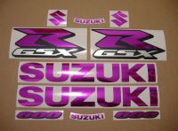 Suzuki GSX-R 600 Universal - Chrome Pink - Custom-Decalset