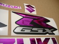 Suzuki GSX-R 600 Universal - Chrome Pink - Custom-Decalset