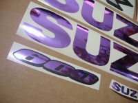 Suzuki GSX-R 600 Universal - Chrome Purple - Custom-Decalset