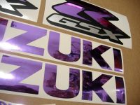 Suzuki GSX-R 600 Universal - Chrome Purple - Custom-Decalset