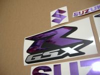 Suzuki GSX-R 600 Universal - Chrome Purple - Custom-Decalset