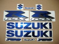 Suzuki GSX-R 750 Universal - Chrome Blue - Custom-Decalset