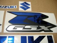 Suzuki GSX-R 750 Universal - Chrome Blau - Custom-Dekorset