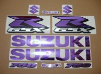 Suzuki GSX-R 750 Universal - Chrome Lila - Custom-Dekorset