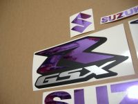 Suzuki GSX-R 750 Universal - Chrome Purple - Custom-Decalset