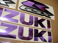 Suzuki GSX-R 750 Universal - Chrome Purple - Custom-Decalset