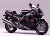 Yamaha FZR 1000 1991 - Schwarz/Grau Version - Dekorset