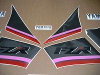 Yamaha FZR 1000 1991 - Schwarz/Grau Version - Dekorset