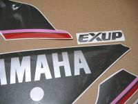 Yamaha FZR 1000 1991 - Schwarz/Grau Version - Dekorset