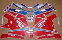 Yamaha FZR 1000 1993 - White/Red/Blue Version - Decalset