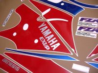 Yamaha FZR 1000 1993 - White/Red/Blue Version - Decalset