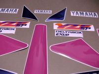 Yamaha YZF 750 SP 1993 - White/Pink/Blue Version - Decalset