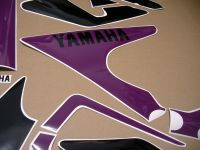 Yamaha YZF 750R 1993 - Grey/Black/Purple Version - Decalset