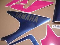Yamaha YZF 750R 1993 - White/Pink/Blue Version - Decalset