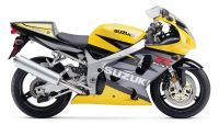 Suzuki GSX-R 750 2003 - Gelb/Grau Version - Dekorset