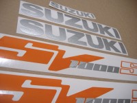 Suzuki SV 1000S 2003 - Orange Version - Decalset