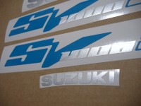 Suzuki SV 1000S 2004 - Blue Version - Decalset