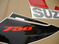 Suzuki GSX-R 750 2004 - Black/Red Version - Decalset