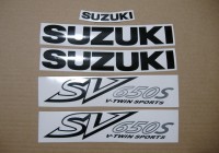 Suzuki SV 650S 2002 - Silver Version - Decalset