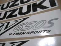 Suzuki SV 650S 2002 - Silver Version - Decalset