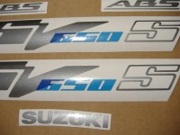 Suzuki SV 650S 2010 - Black Version - Decalset