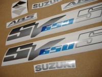 Suzuki SV 650S 2010 - Black Version - Decalset