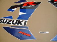 Suzuki GSX-R 750 2004 - White/Blue Version - Decalset