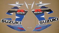 Suzuki GSX-R 750 2004 - White/Blue Version - Decalset