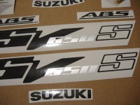 Suzuki SV 650S 2007 - Titanium Version - Decalset