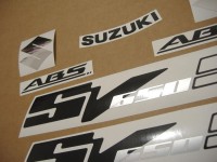 Suzuki SV 650S 2007 - Titanium Version - Decalset