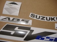 Suzuki SV 650S 2009 - Grey Version - Decalset