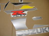 Suzuki GSX-R 750 2004 - Yellow/Black Version - Decalset