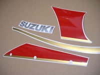 Suzuki GSX-R 1100 1992 - Schwarz/Rote Version - Dekorset