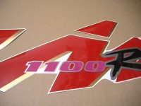 Suzuki GSX-R 1100 1992 - Schwarz/Rote Version - Dekorset