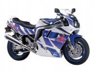 Suzuki GSX-R 1100 1992 - Weiß/Blaue Version - Dekorset