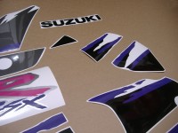 Suzuki GSX-R 1100 1993 - Schwarz/Graue Version - Dekorset