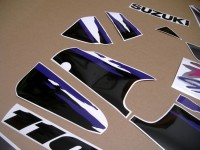 Suzuki GSX-R 1100 1993 - Schwarz/Graue Version - Dekorset