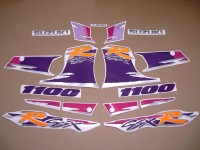 Suzuki GSX-R 1100 1994 - Violet/Purple Version - Decalset