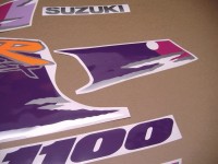 Suzuki GSX-R 1100 1994 - Violet/Purple Version - Decalset
