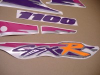 Suzuki GSX-R 1100 1994 - Violet/Purple Version - Decalset