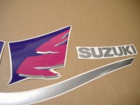 Suzuki GSX-R 1100 1995 - Schwarz/Lila/Pink Version - Dekorset