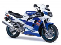 Suzuki GSX-R 1100 1995 - Weiß/Blaue Version - Dekorset