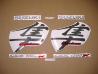 Suzuki Hayabusa 2001 - Silver/Blue Version - Decalset