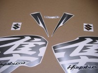 Suzuki Hayabusa 2011 - Black Version - Decalset