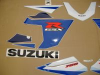 Suzuki GSX-R 750 2005 - Blue/White Version - Decalset