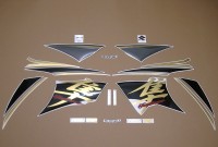 Suzuki Hayabusa 2015 - Schwarz/Grau/Gold Version - Dekorset