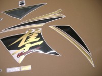 Suzuki Hayabusa 2015 - Schwarz/Grau/Gold Version - Dekorset