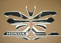 Honda CBR 1000RR 2017 - Red/Black/White EU Version - Decalset