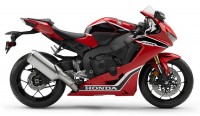 Honda CBR 1000RR 2017 - Rot/Schwarz/Weiße US Version - Dekorset